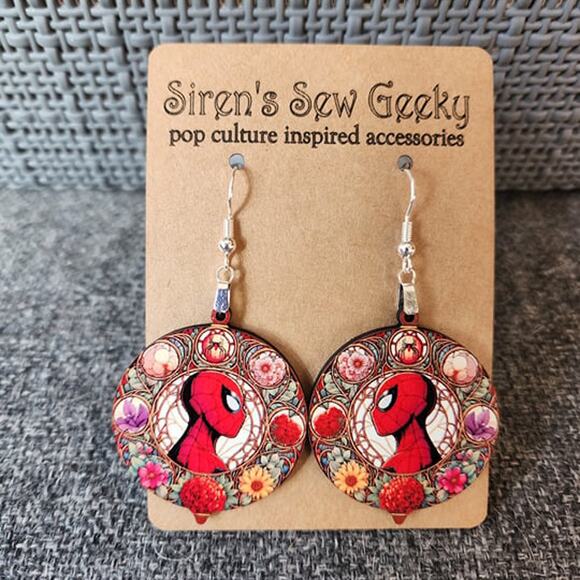 Spiderman Marvel MCU Comic Disney Earrings - Picture 2 of 3